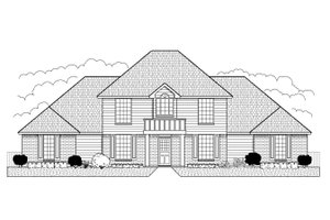 Colonial Exterior - Front Elevation Plan #65-250