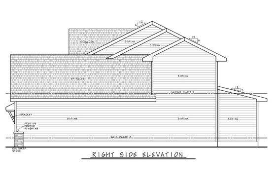 Exterior - Other Elevation 1 for Farmhouse House Plan #20-2362 - 3 bed, 3 bath