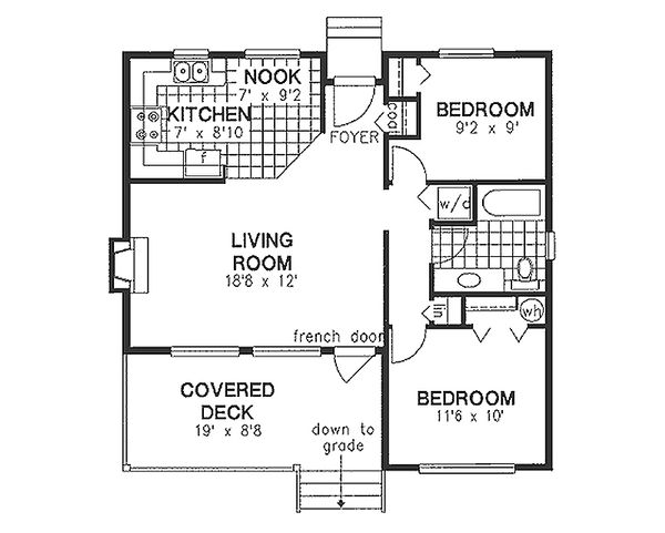 Home Plan - Cabin Floor Plan - Main Floor Plan #18-162