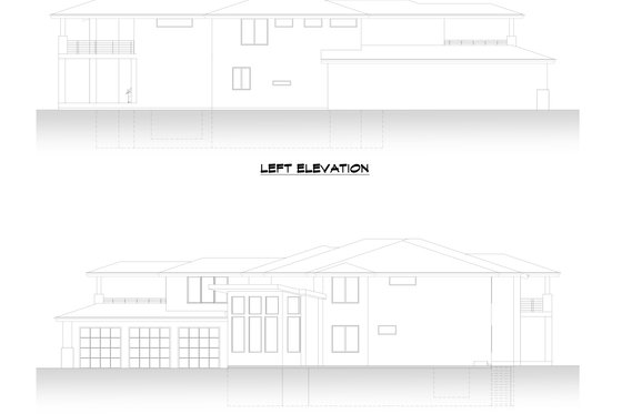 Exterior - Other Elevation 4 for Contemporary House Plan #1066-140 - 6 bed, 6.5 bath