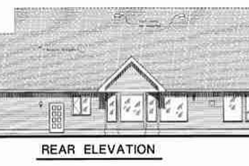 House Design - Exterior - Rear Elevation for Craftsman House Plan #18-1053 - 3 bed, 2 bath
