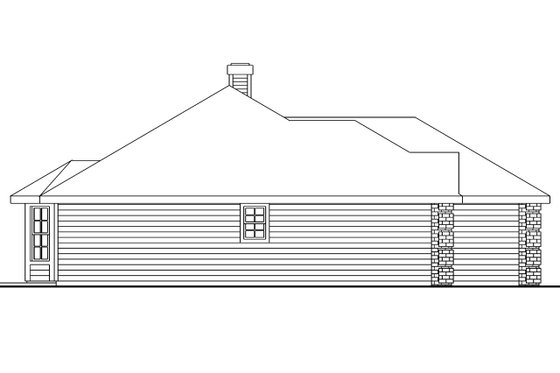Exterior - Other Elevation for Traditional House Plan #124-569 - 3 bed, 2 bath