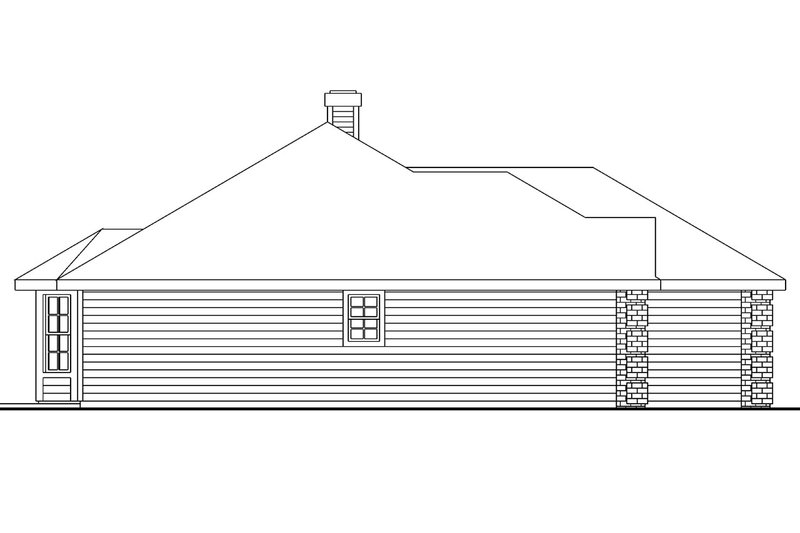 Home Plan - Exterior - Other Elevation for Traditional House Plan #124-569 - 3 bed, 2 bath
