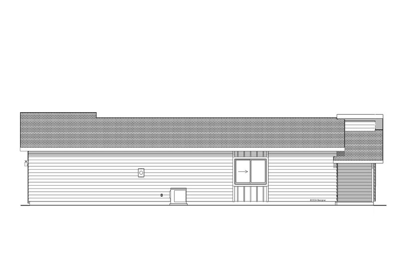 House Design - Exterior - Other Elevation for Modern House Plan #1099-8 - 2 bed, 2 bath