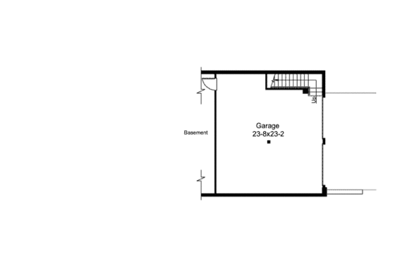 Floor Plan - Lower Floor for Farmhouse House Plan #57-356 - 4 bed, 3 bath