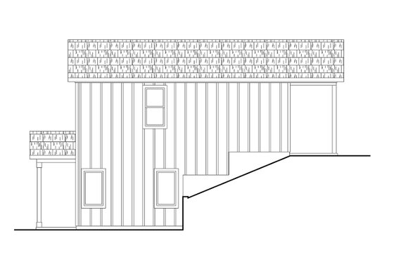 Exterior - Other Elevation 1 for Craftsman House Plan #124-1364 - 1 bed, 1.5 bath
