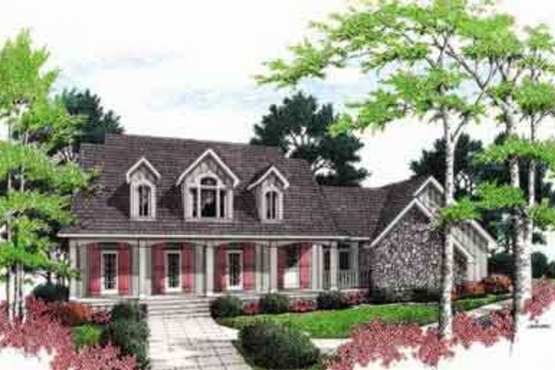 House Design - Mediterranean Exterior - Front Elevation Plan #45-242