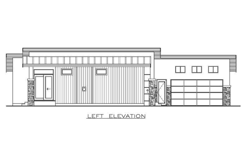 Home Plan - Exterior - Other Elevation for Contemporary House Plan #1100-89 - 3 bed, 2 bath