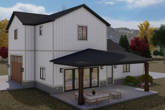 Exterior - Other Elevation for Farmhouse House Plan #1060-118 - 2 bed, 2.5 bath