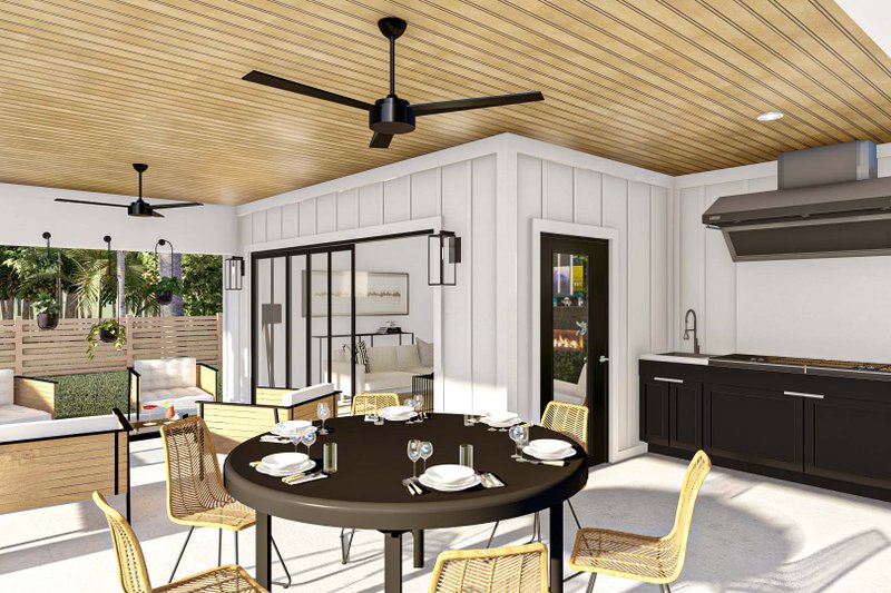 House Blueprint - Exterior - Other Elevation 1 for Farmhouse House Plan #455-246, 0.5 bath