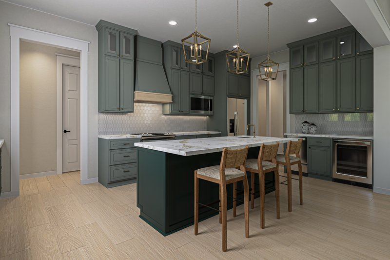 Architectural House Design - Interior - Kitchen 1 for Farmhouse House Plan #430-329 - 3 bed, 2.5 bath