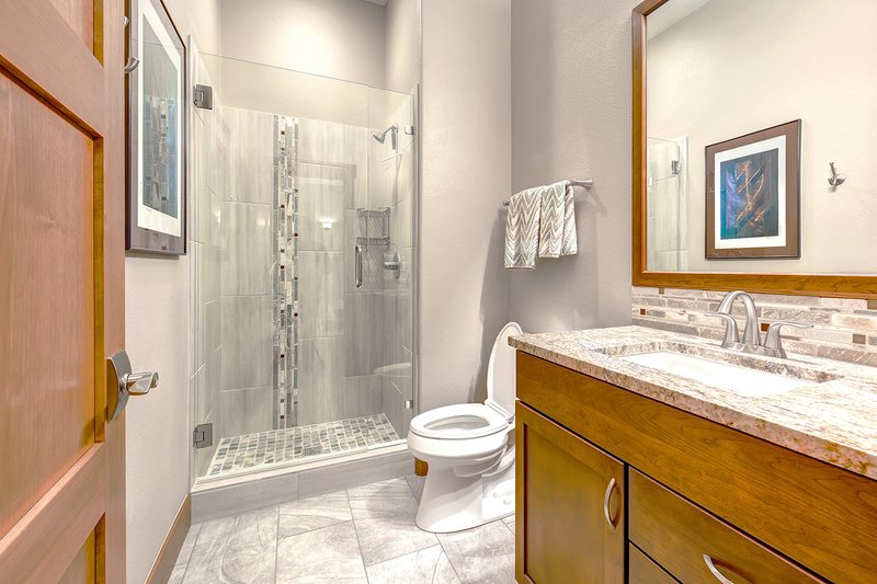 Architectural House Design - Lower Level Bath off Bedroom 1