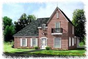 European Style House Plan - 4 Beds 3 Baths 2571 Sq/Ft Plan #15-275 