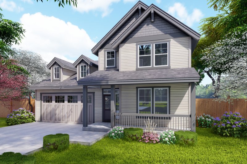 Home Plan - Craftsman Exterior - Front Elevation Plan #53-698