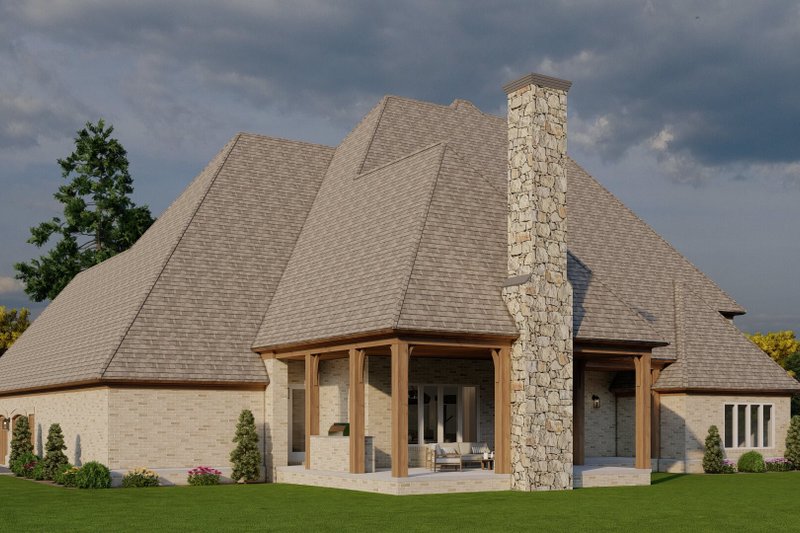 Dream House Plan - Exterior - Other Elevation 2 for European House Plan #923-78 - 4 bed, 4.5 bath