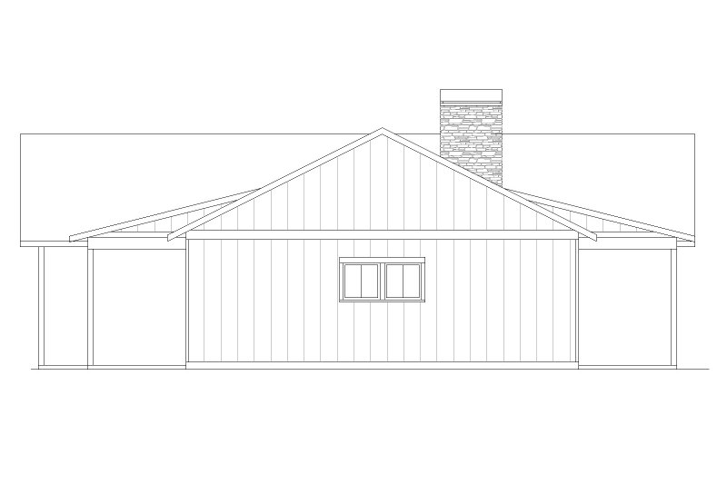 Home Plan - Exterior - Other Elevation for Ranch House Plan #1105-22 - 3 bed, 2.5 bath