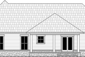 Exterior - Rear Elevation for Country House Plan #21-460 - 4 bed, 3 bath