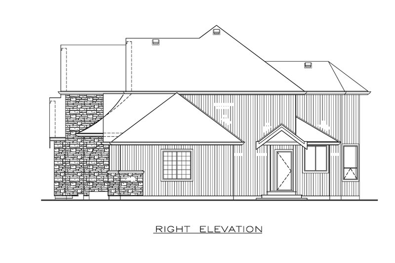 House Blueprint - Exterior - Other Elevation 1 for Farmhouse House Plan #1100-125 - 5 bed, 3 bath