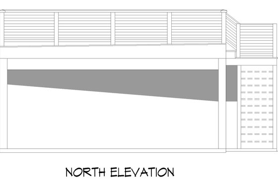 Exterior - Rear Elevation for Traditional House Plan #932-542, 0 bath