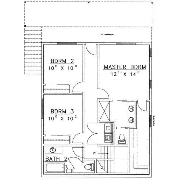 Home Plan - Traditional Floor Plan - Lower Floor Plan #117-288