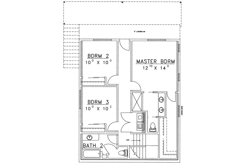 Home Plan - Floor Plan - Lower Floor for Traditional House Plan #117-288 - 3 bed, 3.5 bath