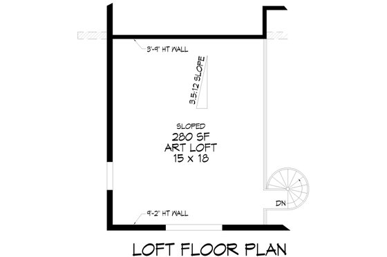 Floor Plan - Other Floor for Contemporary House Plan #932-1109 - 2 bed, 2.5 bath