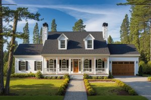 Home Plan - Farmhouse Exterior - Front Elevation Plan #3-211