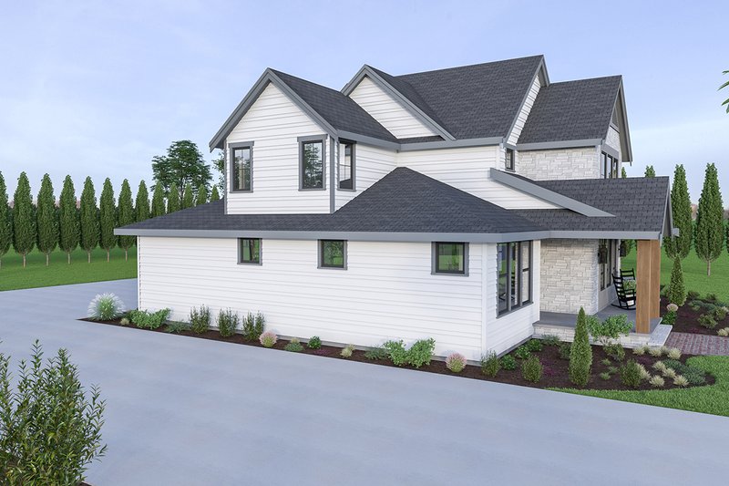 Architectural House Design - Exterior - Other Elevation for Farmhouse House Plan #1070-41 - 4 bed, 3.5 bath