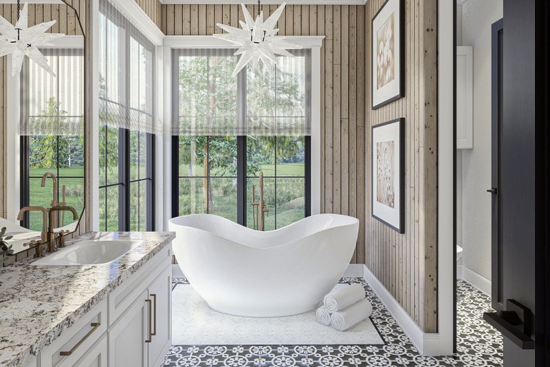 Home Plan - Interior - Master Bathroom for European House Plan #455-635 - 4 bed, 3.5 bath
