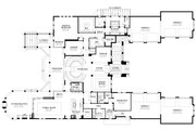 Mediterranean Style House Plan - 6 Beds 6.5 Baths 12692 Sq/Ft Plan #1058-223 