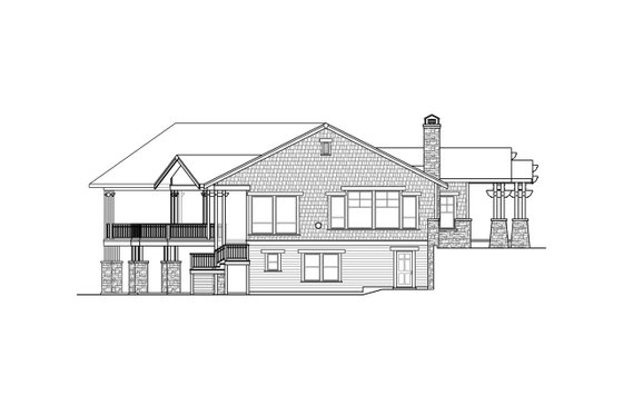 Exterior - Other Elevation for Craftsman House Plan #124-913 - 4 bed, 3.5 bath