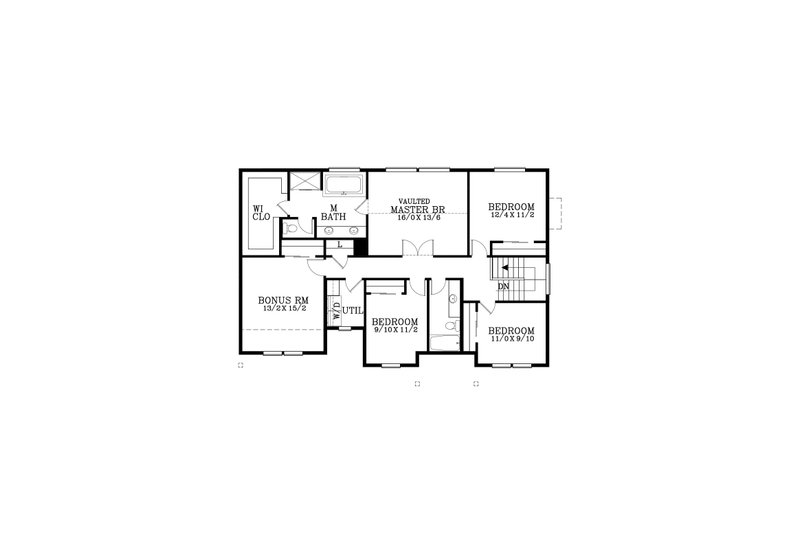 House Plan Design - Floor Plan - Upper Floor for Contemporary House Plan #53-711 - 6 bed, 2.5 bath