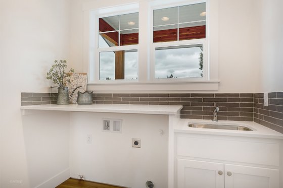 Interior - Laundry for Farmhouse House Plan #1070-1 - 3 bed, 2.5 bath