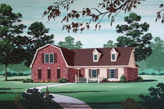 Exterior - Other Elevation for Country House Plan #45-320 - 3 bed, 2 bath