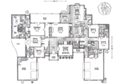 European Style House Plan - 4 Beds 4.5 Baths 5177 Sq/Ft Plan #310-346 