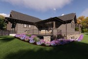 Craftsman Style House Plan - 5 Beds 5 Baths 4633 Sq/Ft Plan #1069-39 Exterior 