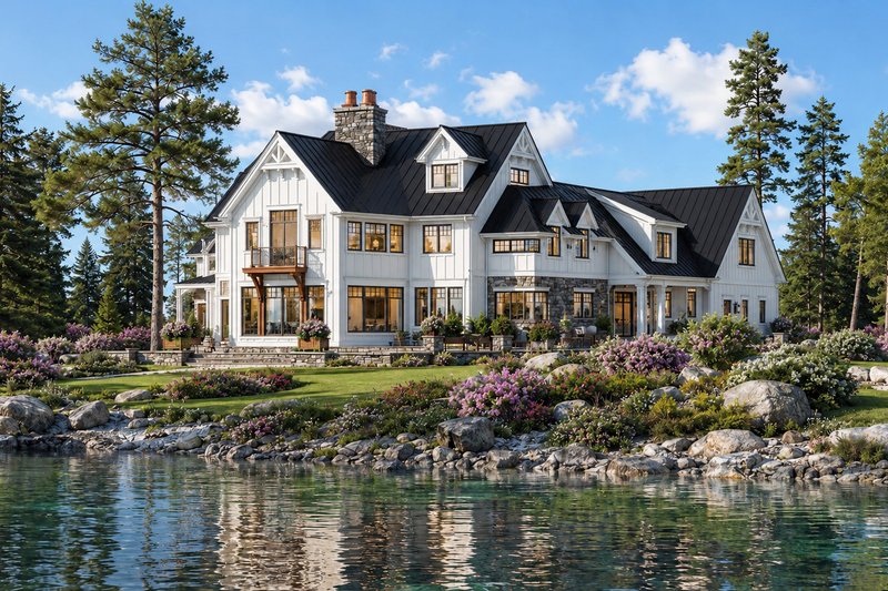 Dream House Plan - Exterior - Rear Elevation for Farmhouse House Plan #928-416 - 5 bed, 4.5 bath