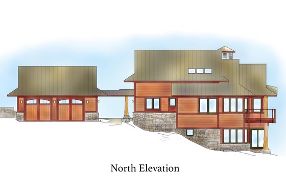 Exterior - Other Elevation 2 for Craftsman House Plan #454-14 - 4 bed, 4.5 bath