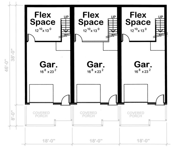House Design - Craftsman Floor Plan - Lower Floor Plan #20-411