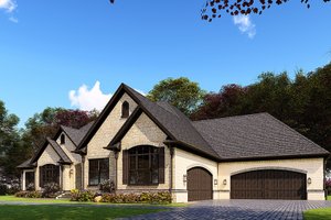 Exterior - Other Elevation for European House Plan #923-160 - 3 bed, 2.5 bath