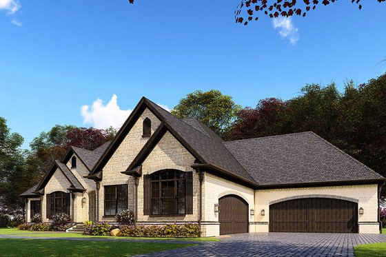 Exterior - Other Elevation for European House Plan #923-160 - 3 bed, 2.5 bath