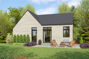 Contemporary Style House Plan - 3 Beds 2.5 Baths 1707 Sq/Ft Plan #48-1177 Exterior 