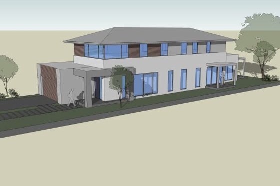 Exterior - Other Elevation 11 for Modern House Plan #496-27 - 4 bed, 2.5 bath