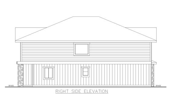 Exterior - Other Elevation 1 for Craftsman House Plan #117-1038 - 8 bed, 5 bath