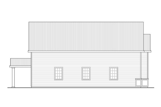Exterior - Other Elevation for Country House Plan #124-1244, 0 bath