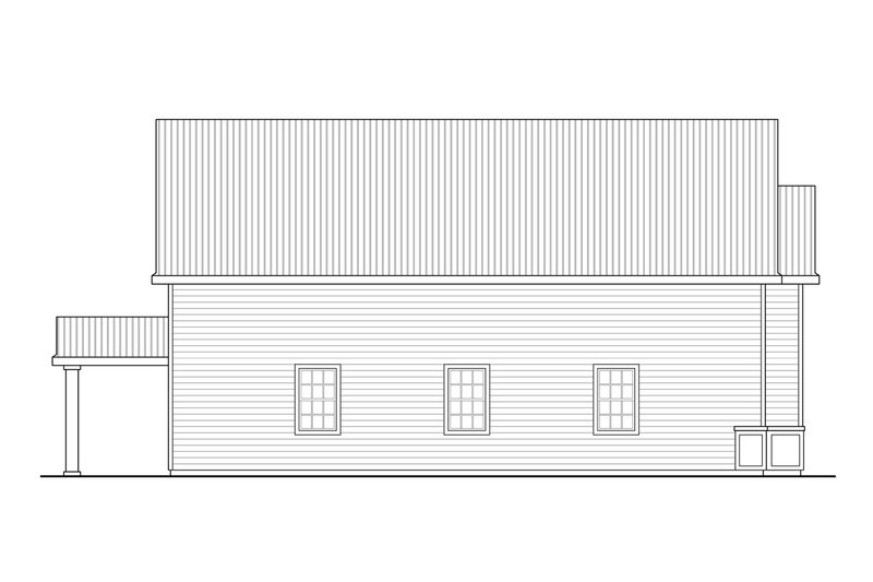 Home Plan - Exterior - Other Elevation for Country House Plan #124-1244, 0 bath