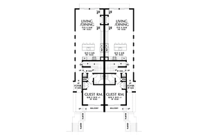 Floor Plan - Main Floor for Contemporary House Plan #48-1021 - 3 bed, 3 bath