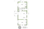 Craftsman Style House Plan - 2 Beds 1 Baths 749 Sq/Ft Plan #1106-29 Floor 