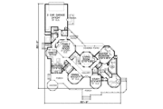 European Style House Plan - 4 Beds 5 Baths 4601 Sq/Ft Plan #65-470 