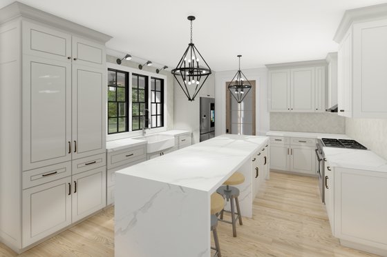 Interior - Kitchen for Southern House Plan #1094-7 - 3 bed, 2 bath